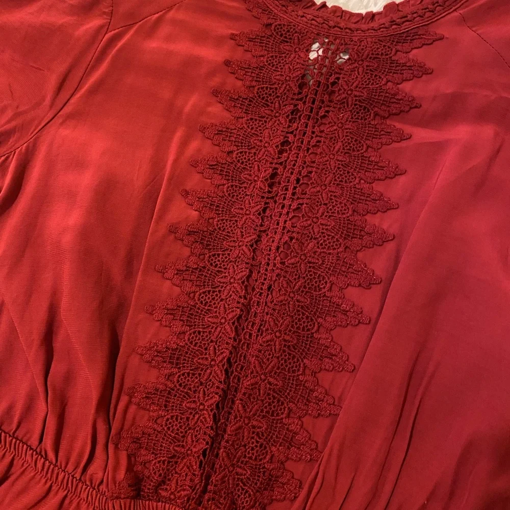 Rust Red Mini Dress - Picture 2 of 5
